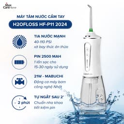 Thumbnail Máy tăm nước cầm tay H2ofloss HF-P11 300ml mẫu CAO CẤP, nâng cấp chống nước X2 toàn diện,Pin 30 ngày 1