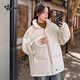 Thumbnail Áo khoác phao nam nữ DWIN local brand form oversize cổ cao unisex trần bông dày dặn siêu ấm 1