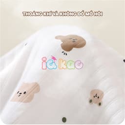 Thumbnail Chăn Ủ Cho Bé Himom, Chăn Quấn Cotton Xốp Nhẹ, Mềm Mại An Toàn, Họa Tiết Dễ Thương UC08 IQKAO 2