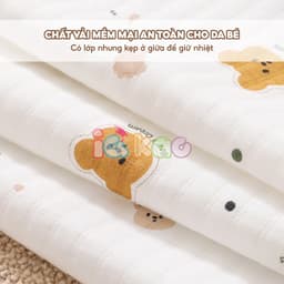 Thumbnail Chăn Ủ Cho Bé Himom, Chăn Quấn Cotton Xốp Nhẹ, Mềm Mại An Toàn, Họa Tiết Dễ Thương UC08 IQKAO 1