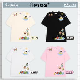 Thumbnail Áo thun FIDE SHIN Bút Chì phông unisex form rộng local brand nam nữ cổ tròn oversize - AT104 4