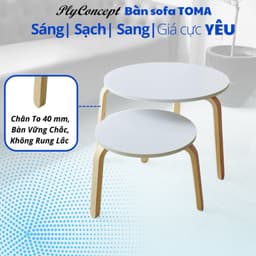 Thumbnail Bàn Sofa, Bàn trà đẹp, Bàn Ngồi Bệt kiểu Scandinavian - Plyconcept ToMa Table - Mặt bàn MDF 15 mm 1