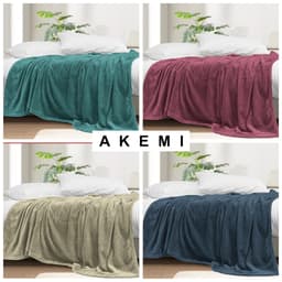 Thumbnail Chăn nỉ Akemi Colourlush Flannel Blanket 150x200cm, 1 cái 1