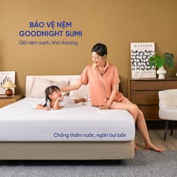 Thumbnail Ga Chống Thấm Vua Nệm Goodnight Sumi, Ga Giường Chống Thấm Phủ TPU Kháng Nước, Tăng Tuổi Thọ Nệm Của Bạn 2