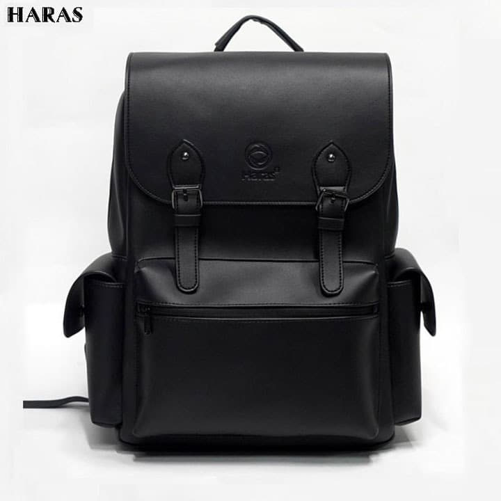 Ảnh Balo Da PU Cao Cấp Nam Nữ Thời Trang Chống Thấm Nước HARAS HR353 1