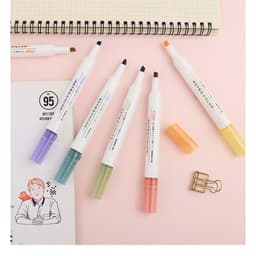 Thumbnail Bộ Bút Dạ Quang 6 Màu Highlight Pastel Văn Phòng Phẩm Xinh Xắn Tiện Dụng, Bút Đánh Dấu, Bút Nhớ 1