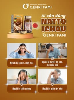 Thumbnail Combo Viên Uống Bổ Não, Ngừa Đột Quỵ Tai Biến, Giúp Ngủ Ngon Nattokinase 3000FU Natto Ichou Genki Fami Nhật Bản 2