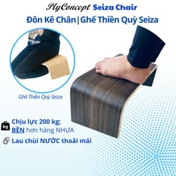 Thumbnail Ghế Kê Chân Văn Phòng, Chơi Game, Chịu lực 200 kg Plyconcept Seiza Chair - Gỗ Uốn Cong 1