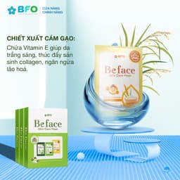 Thumbnail Mặt Nạ Dưỡng Ẩm Tinh Chất Trà Xanh Tràm Trà Cám Gạo BFO Beface 1 Miếng 25g 4