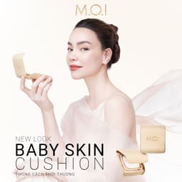 Thumbnail Bộ đôi trang điểm MOI Phấn nước mỏng nhẹ tự nhiên Baby Skin Cushion và Phấn phủ kiềm dầu Baby Skin Powder 1