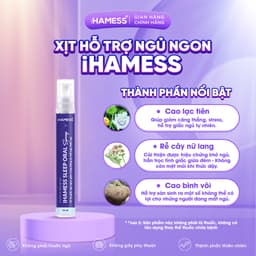 Thumbnail Xịt ngủ iHAMESS vị bạc hà, Xịt ngủ ngon melatonin hỗ trợ điều hòa nhịp sinh học giấc ngủ 15ml 4