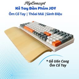 Thumbnail Kê Tay Bàn Phím Cơ, Gỗ Uốn Cong ôm Cổ Tay, Chống Mõi, Thoải mái Làm Việc- PlyConcept Joy Palm Rest 1