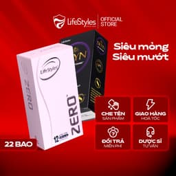 Thumbnail Combo Mỏng Chạm Đỉnh - Bao cao su LifeStyles Zero 12 bao + 1 Bao cao su Lifestyles Skyn Elite Nonlatex 10 bao 1