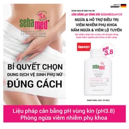 Thumbnail Dung dịch vệ sinh phụ nữ chuẩn cân bằng pH vùng kín Sebamed pH3.8 (200ml) 4