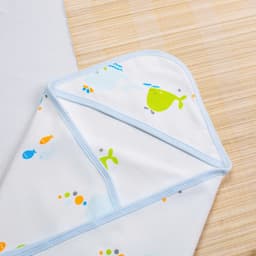 Thumbnail Ủ Choàng Có Mũ BONNY Cotton Mềm Êm Mịn Cho Bé Sơ Sinh (Kt: 70x70Cm) 4