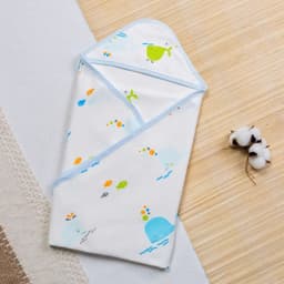 Thumbnail Ủ Choàng Có Mũ BONNY Cotton Mềm Êm Mịn Cho Bé Sơ Sinh (Kt: 70x70Cm) 3