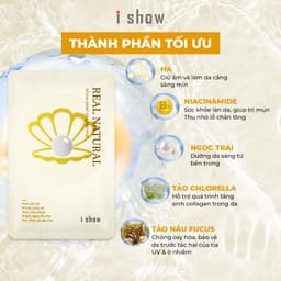 Thumbnail Mặt Nạ Ngọc Trai I SHOW Dưỡng Trắng Ẩm Mịn Da Đều Màu Sáng Da Chậm Lão Hóa iShow Pearl Brightening 4