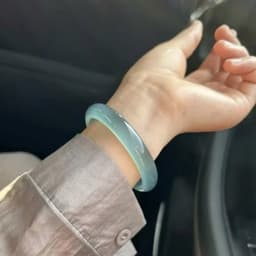 Thumbnail Vòng Mã Não Xanh Lam Xám Nhạt Độ Sáng 5A Kèm Kiểm Định - Ngọc Trai Trường Thịnh 2