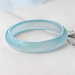 Thumbnail Vòng Mã Não Xanh Lam Xám Nhạt Độ Sáng 5A Kèm Kiểm Định - Ngọc Trai Trường Thịnh 3