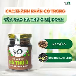 Thumbnail Cao hà thủ ô hạn chế tóc bạc rụng tóc, lão hóa da bồi bổ sức khỏe 80g Mệ Đoan 4