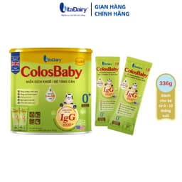 Thumbnail Sữa non ColosBaby Gold 0+ 336g, sữa bột hỗ trợ bé tăng cân, miễn dịch khỏe (Dạng Gói Tiện Lợi 9,6g) 35 gói - VitaDairy 4