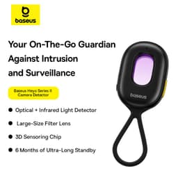 Thumbnail Máy Dò Phát Hiện Camera Baseus Heyo Series II cảnh báo khi phát hiện camera, rung báo động chống trộm 2