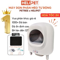 Thumbnail [NEW 2025] Máy Vệ Sinh, Dọn Phân Mèo Tự Động PETREE x HeLiPet 2025, Bản Quốc Tế - HeLiPet Hà Nội 2