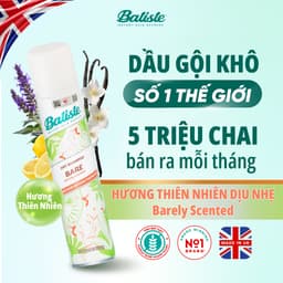 Thumbnail Dầu Gội Khô Batiste Hương Hoa Thiên Nhiên Dịu Nhẹ - Batiste Dry Shampoo Natural & light Bare 200ml 1