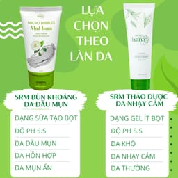 Thumbnail Sữa rửa mặt da dầu mụn chứa bùn khoáng RIORI HANA MICRO BUBBLES MUD FOAM 120g 2