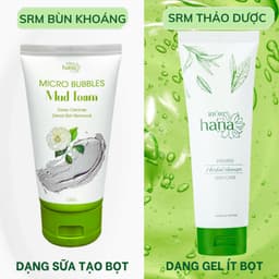 Thumbnail Sữa rửa mặt da dầu mụn chứa bùn khoáng RIORI HANA MICRO BUBBLES MUD FOAM 120g 1