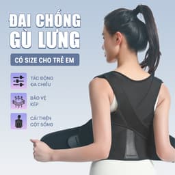 Thumbnail Đai chống gù lưng nam, nữ, trẻ em hỗ trợ cải thiện vóc dáng chính hãng GoodFit GF716P 2