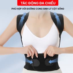 Thumbnail Đai chống gù lưng nam, nữ, trẻ em hỗ trợ cải thiện vóc dáng chính hãng GoodFit GF716P 4
