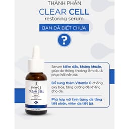 Thumbnail Serum làm dịu da kiểm soát bã nhờn Image Skincare Clear Cell Restoring Serum Oil Free 28g 2