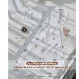 Thumbnail Nhộng Chũn Thông Hơi Xuất Hàn Cho Bé IQKAO – Co Giãn 2 Chiều Mềm Mại Thoáng Khí – Ngủ Ngon Không Giật Mình 3