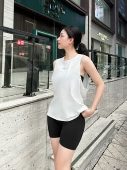 Thumbnail Áo tank top tập gym nữ Fitme Simple ba lỗ thoáng khí chạy bộ chất liệu co giãn thoải mái thấm hút mồ hôi ATTS01 2