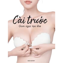 Thumbnail Áo dán cài trước tạo khe, áo lót dán vải nâng ngực mút vừa kèm dây trong,chuyên mặc trang phục hở lưng BOM SISTER AD0P45 3