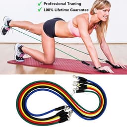 Thumbnail Bộ 5 Dây Kháng Lực Dây Đàn Hồi Ngũ Sắc Tập Thể Hình Tập Gym Toàn Thân Đa Năng Chống Đứt Móc Sắt Chính Hãng Amalife 2
