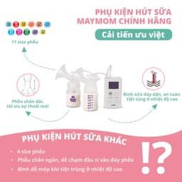 Thumbnail Phụ Kiện Hút Sữa Cải Tiến Thương hiệu Maymom Cho Máy Spectra, Avent, Fazt, Rozabi, Size Phễu 10-32mm 3