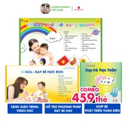 Thumbnail Flashcard - Combo kết hợp bộ thẻ Theo Phương Pháp Glenn Doman (Hộp 459 thẻ) 1