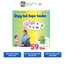 Thumbnail Flashcard Dạy Trẻ Học Toán Glenn Doman- Bộ 59 Thẻ Học Thông Minh Phát Triển Tư Duy Logic Cho Trẻ Từ 0-6 Tuổi 1