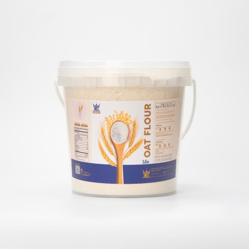 Ảnh Thùng bột Yến mạch tươi Organic VUA YẾN MẠCH nguyên chất nhập khẩu Úc nấu cháo ăn dặm, làm bánh 1