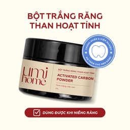 Thumbnail Bột than hoạt tính trắng răng UMIHOME (30g) - Bột trắng răng tự nhiên, sạch mảng bám, khử mùi răng miệng, ngừa sâu răng 1