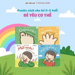 Thumbnail Combo 4 cuốn sách Bé Yêu Cơ Thể cho bé 0-3 tuổi, giúp con khám phá sự kỳ diệu của cơ thể mình 1