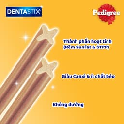 Thumbnail Bánh Xương Chăm Sóc Răng cho Chó Trung PEDIGREE Dentastix (3 Túi, 98g) 4