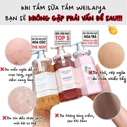 Thumbnail Sữa Tắm Trắng Da Toàn Thân Niacinamide Weilaiya 450ml - Phù hợp cho mọi loại da 3