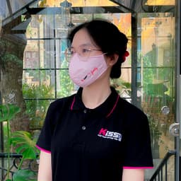Thumbnail Khẩu Trang Kissy Gia Đình Trơn Đủ Size Vải Cotton Sợi Hoạt Tính Chống Tia UV Ngăn Bụi Mịn PM 2.5 4
