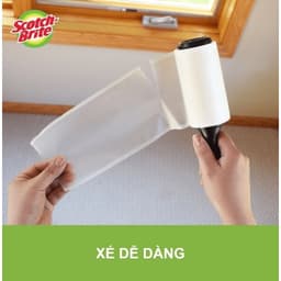 Thumbnail Cây lăn bụi 30 lớp + lõi thay thế 3M™ Scotch-Brite™, xé dễ dàng, không để lại keo, 10cmx4.6m, Giúp lấy sạch bụi bẩn 4