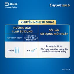 Thumbnail Sữa bột Ensure Gold Abbott ít ngọt (HMB) 850g 3