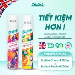 Thumbnail 2 Chai Dầu Gội Khô Batiste 200ML Tặng 1 Lược Chải Làm Phồng Tóc (Oriental & Tropical 200ml) 1
