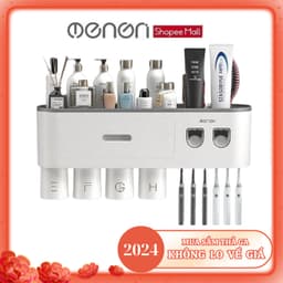 Thumbnail Bộ 2 Nhả Kem Đánh Răng Tự Động OENON - Kệ Treo Bàn Chải Đánh Răng Dán Tường Kèm Cốc Và Miếng Dán 2